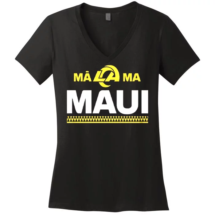 Product Rams Maui Women's V-Neck T-Shirt