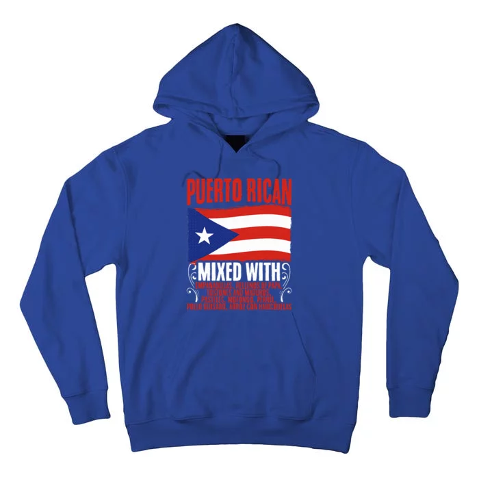 Puerto Rican Mixed With Rican Flag Pride Tall Hoodie