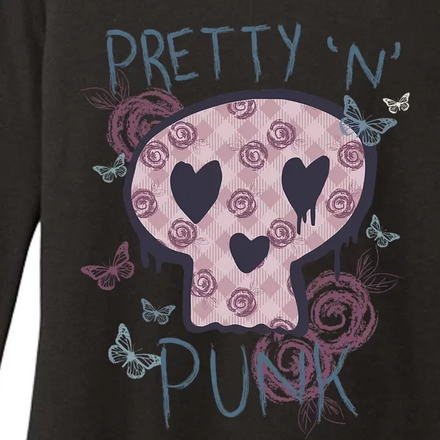 Punk Rock N Roll Music Pretty In Punk Women Ladies Children Womens CVC Long Sleeve Shirt