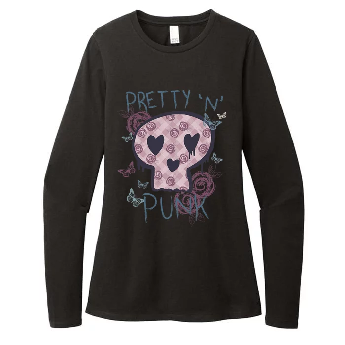 Punk Rock N Roll Music Pretty In Punk Women Ladies Children Womens CVC Long Sleeve Shirt