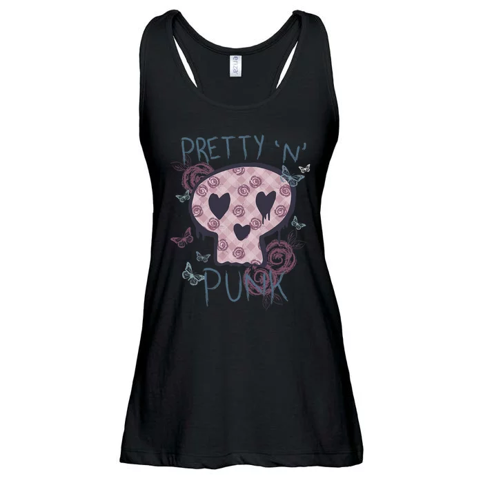 Punk Rock N Roll Music Pretty In Punk Women Ladies Children Ladies Essential Flowy Tank