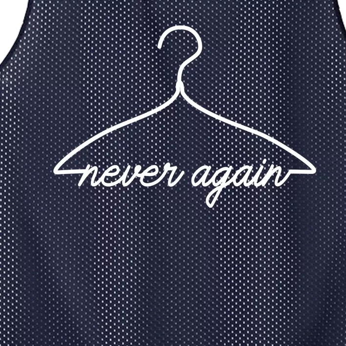 Pro Roe Never Again Wire Hanger Mesh Reversible Basketball Jersey Tank