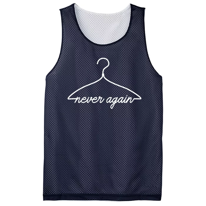 Pro Roe Never Again Wire Hanger Mesh Reversible Basketball Jersey Tank