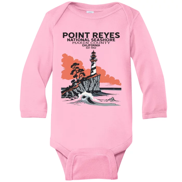 Point Reyes National Seashore Baby Long Sleeve Bodysuit