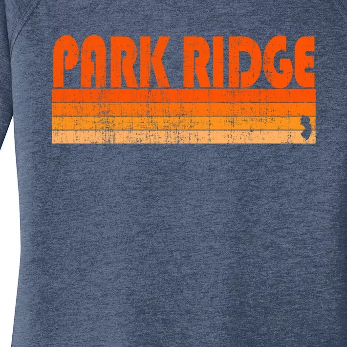 Park Ridge New Jersey Retro 80s Style Gift Women's Perfect Tri Tunic Long Sleeve Shirt