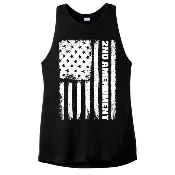 Pro 2nd Amendment American Flag Ladies Tri-Blend Wicking Tank