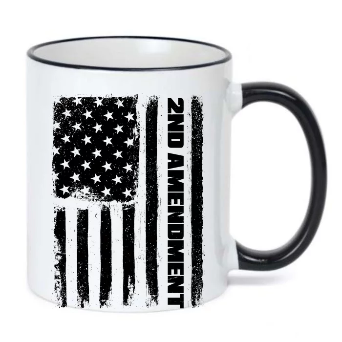 Pro 2nd Amendment American Flag Black Color Changing Mug