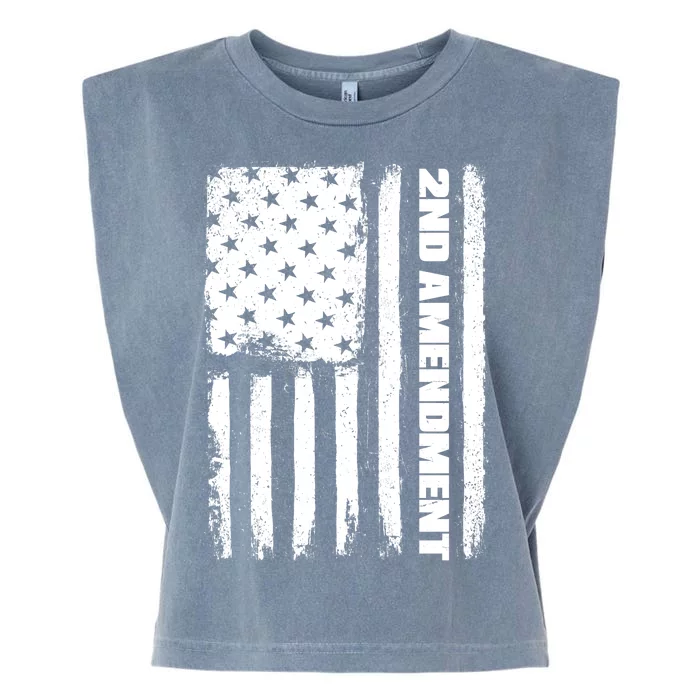 Pro 2nd Amendment American Flag Garment-Dyed Women's Muscle Tee