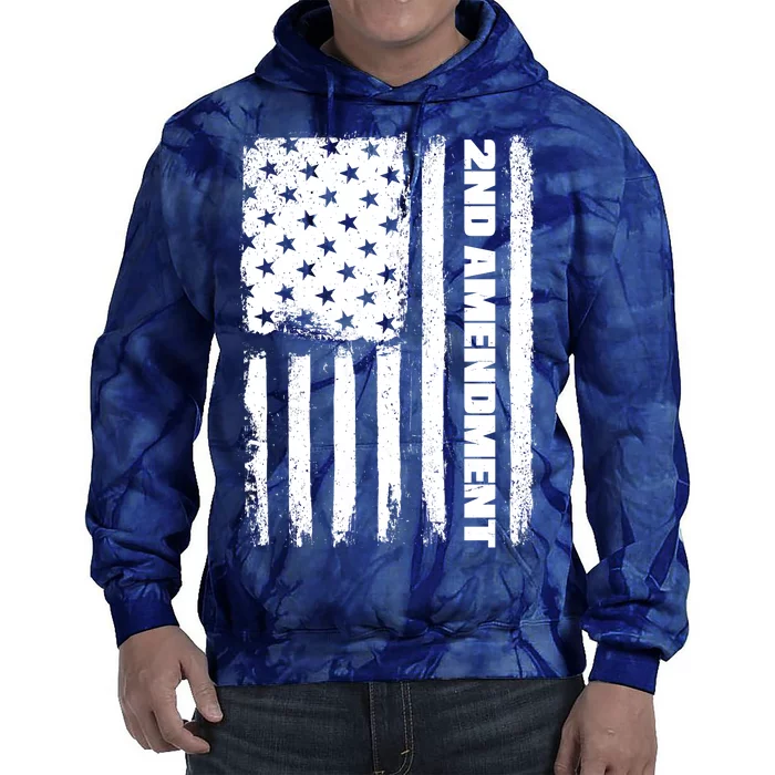 Pro 2nd Amendment American Flag Tie Dye Hoodie