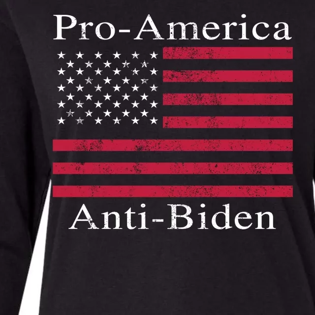 Pro-America Anti-Biden Womens Cotton Relaxed Long Sleeve T-Shirt