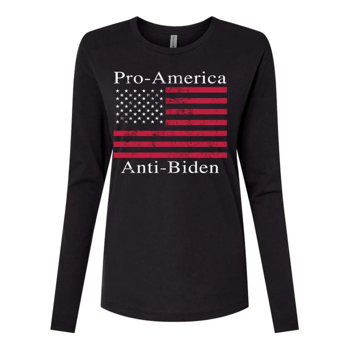 Pro-America Anti-Biden Womens Cotton Relaxed Long Sleeve T-Shirt