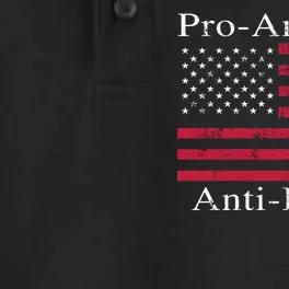 Pro-America Anti-Biden Dry Zone Grid Performance Polo