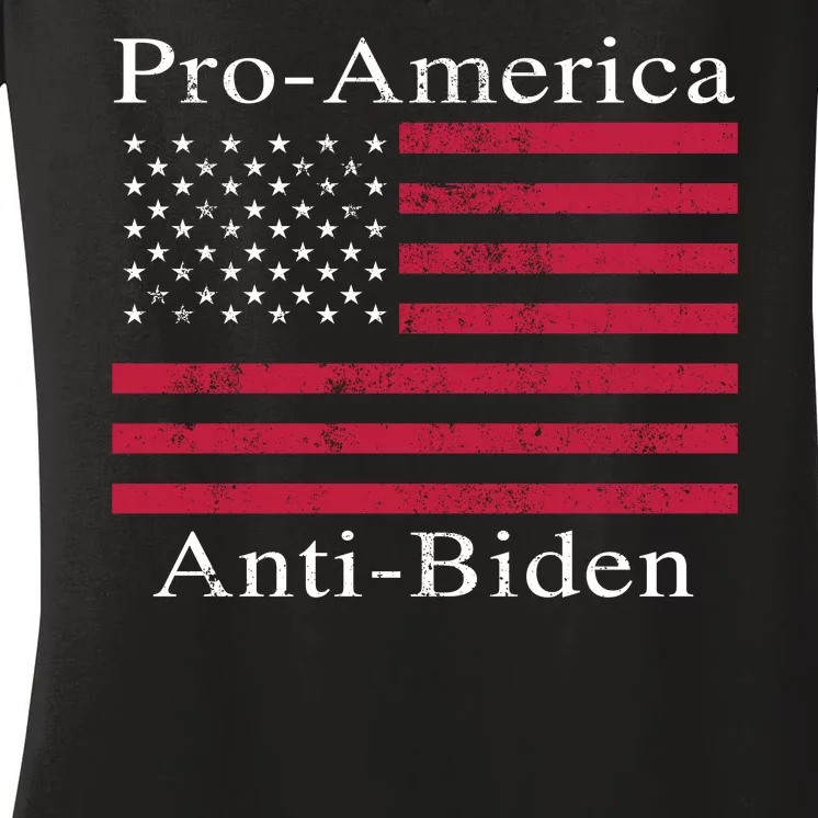 Pro-America Anti-Biden Women's V-Neck T-Shirt