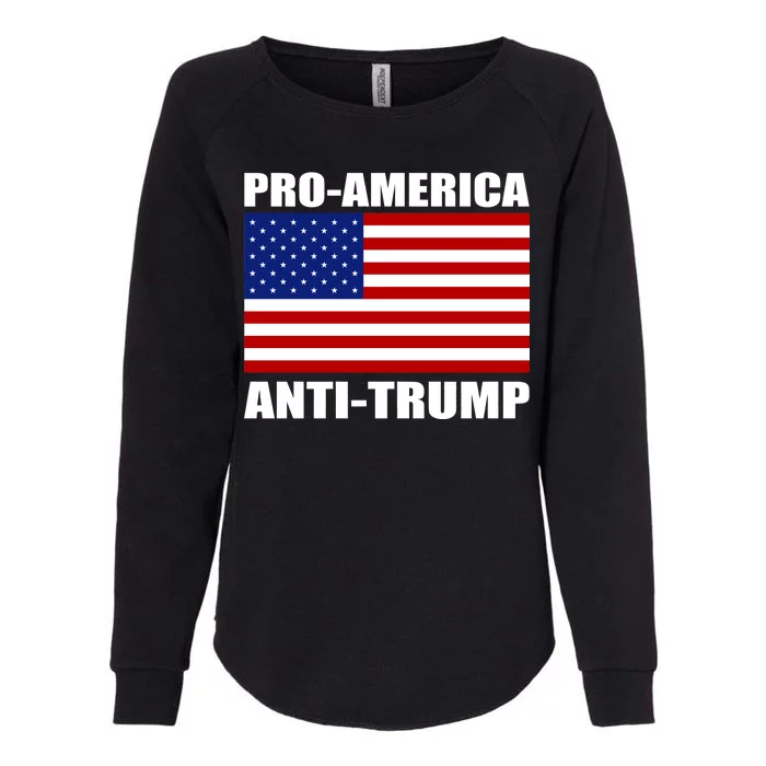 Pro America Anti Trump Womens California Wash Sweatshirt