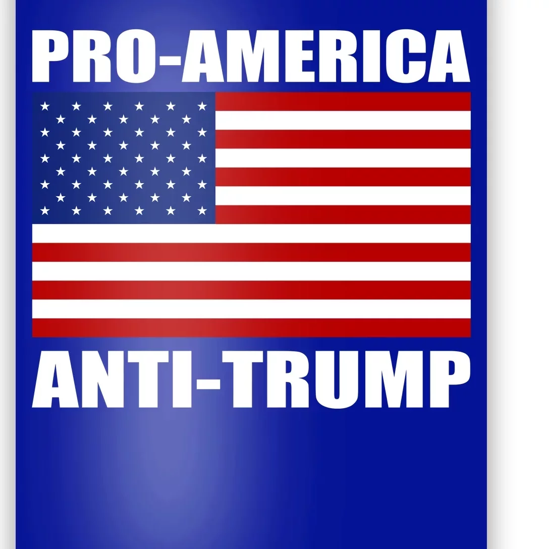 Pro America Anti Trump Poster