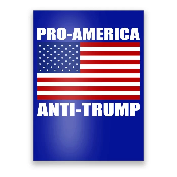 Pro America Anti Trump Poster