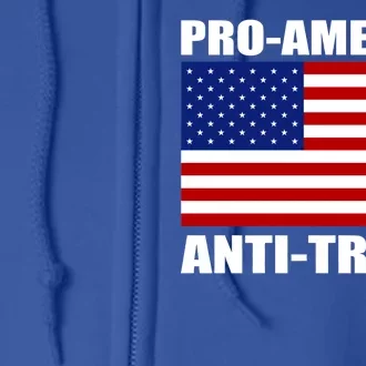 Pro America Anti Trump Full Zip Hoodie