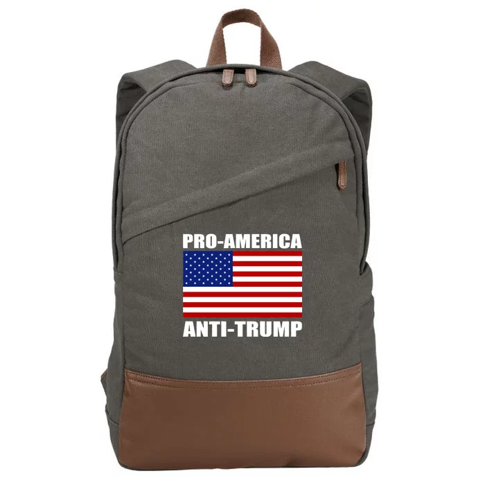 Pro America Anti Trump Cotton Canvas Backpack