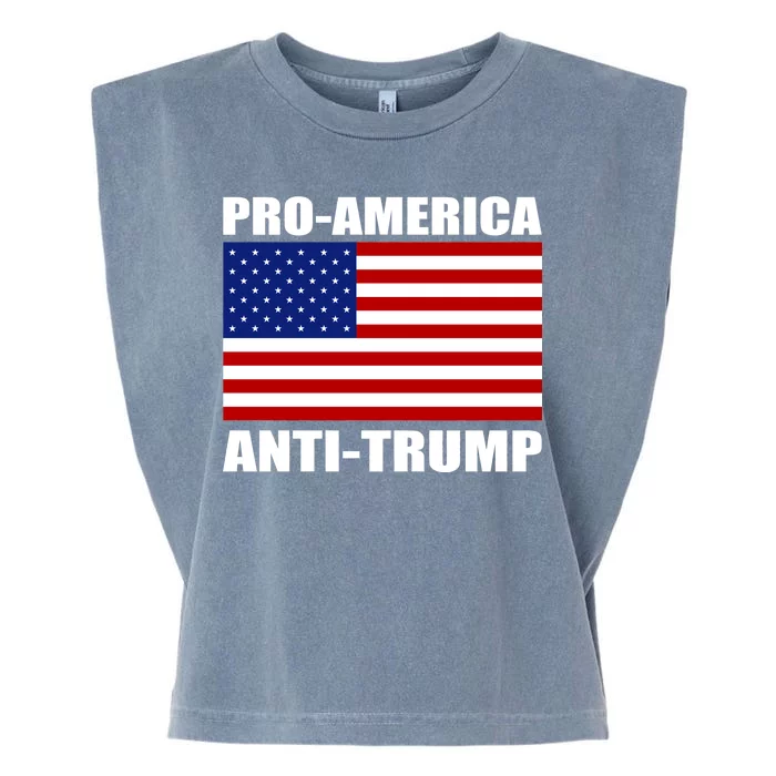 Pro America Anti Trump Garment-Dyed Women's Muscle Tee