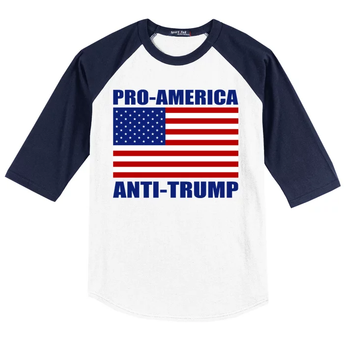 Pro America Anti Trump Baseball Sleeve Shirt