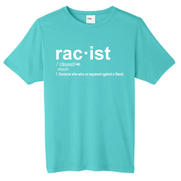 Pro Republican Funny The Liberal Racist Definition ChromaSoft Performance T-Shirt