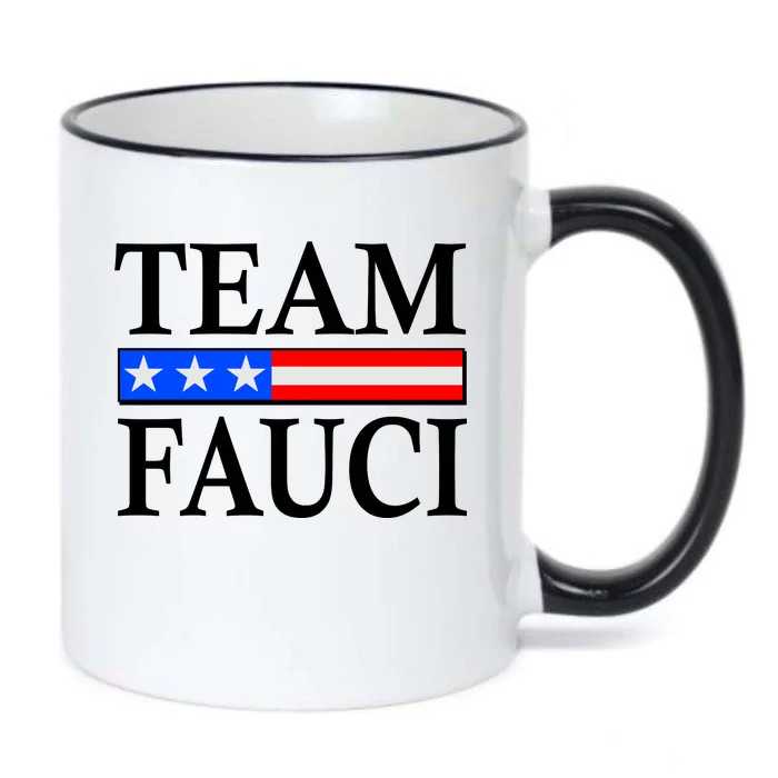 Pro Team Dr Fauci USA Flag Black Color Changing Mug