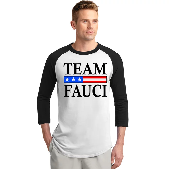 Pro Team Dr Fauci USA Flag Baseball Sleeve Shirt