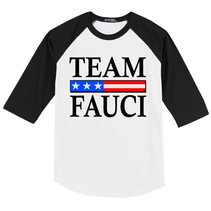 Pro Team Dr Fauci USA Flag Baseball Sleeve Shirt