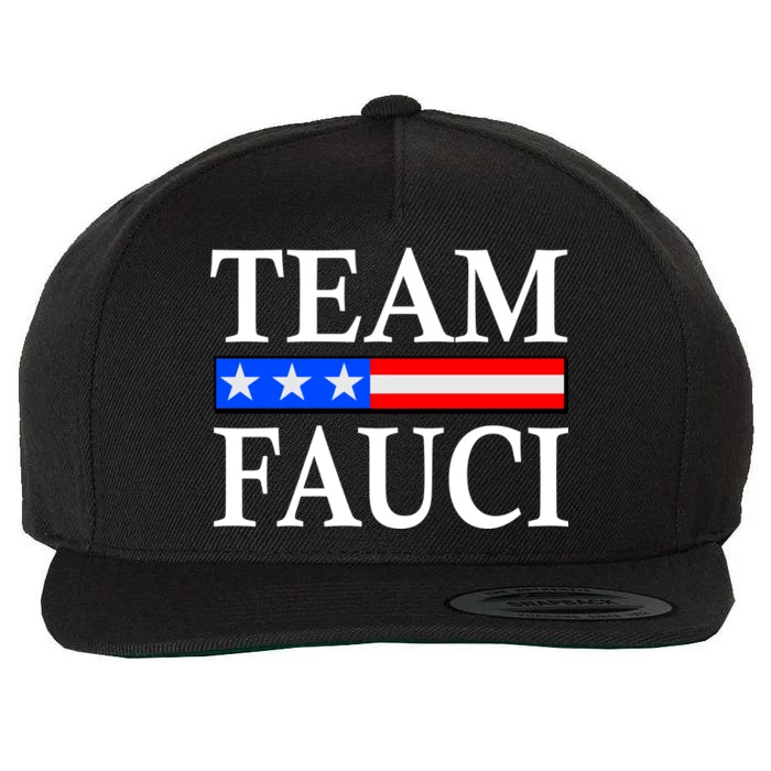 Pro Team Dr Fauci USA Flag Wool Snapback Cap