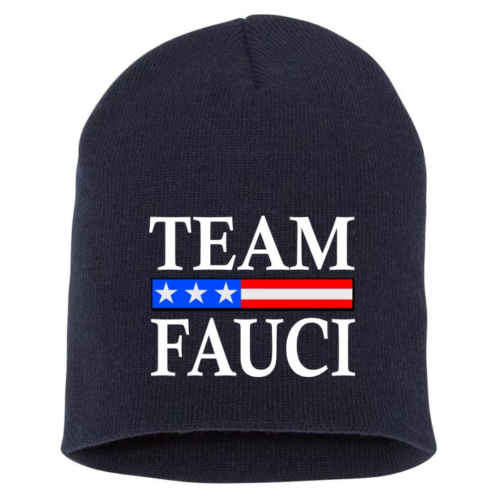 Pro Team Dr Fauci USA Flag Short Acrylic Beanie