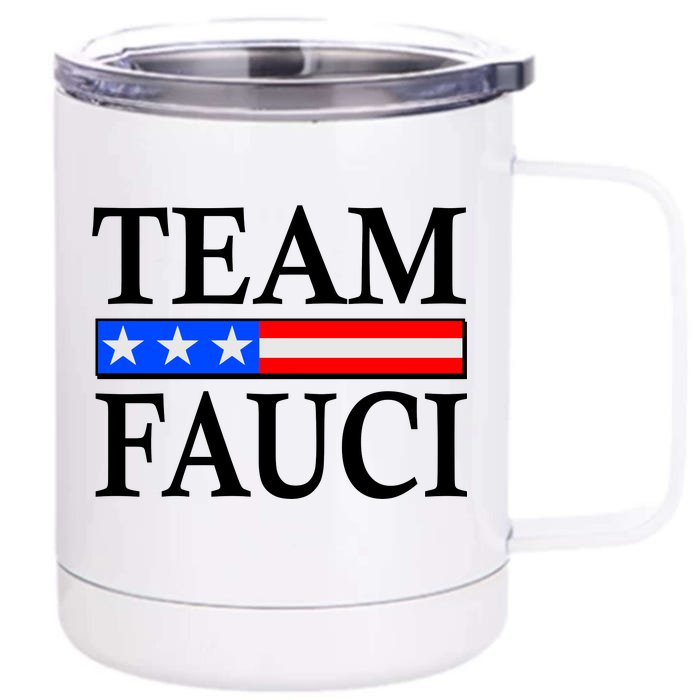 Pro Team Dr Fauci USA Flag Front & Back 12oz Stainless Steel Tumbler Cup