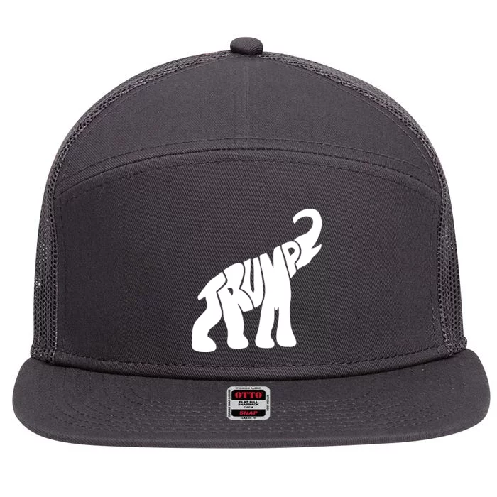 Pro Trump Elephant 7 Panel Mesh Trucker Snapback Hat