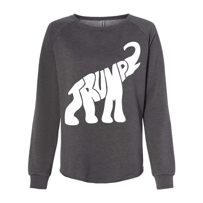 Pro Trump Elephant Womens California Wash Sweatshirt