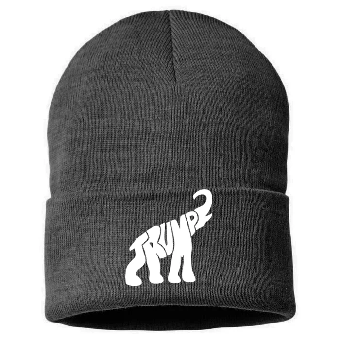 Pro Trump Elephant Sustainable Knit Beanie