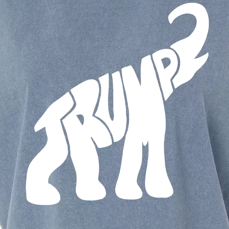 Pro Trump Elephant Garment-Dyed Women's Muscle Tee