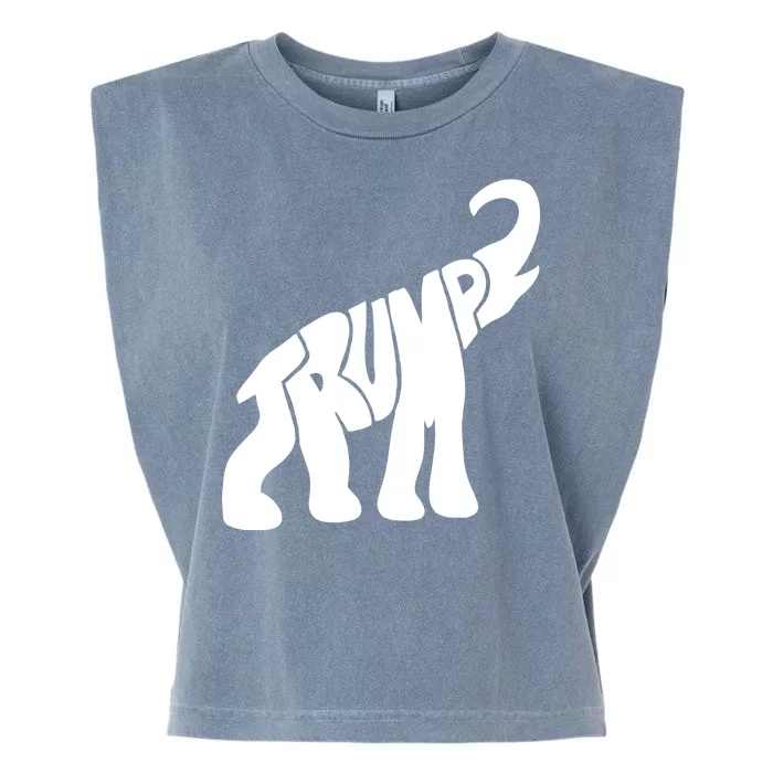 Pro Trump Elephant Garment-Dyed Women's Muscle Tee