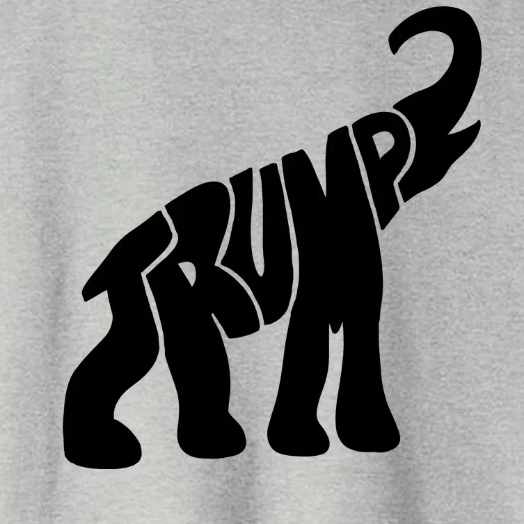 Pro Trump Elephant Women's Crop Top Tee