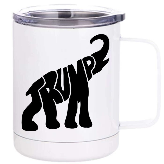 Pro Trump Elephant Front & Back 12oz Stainless Steel Tumbler Cup