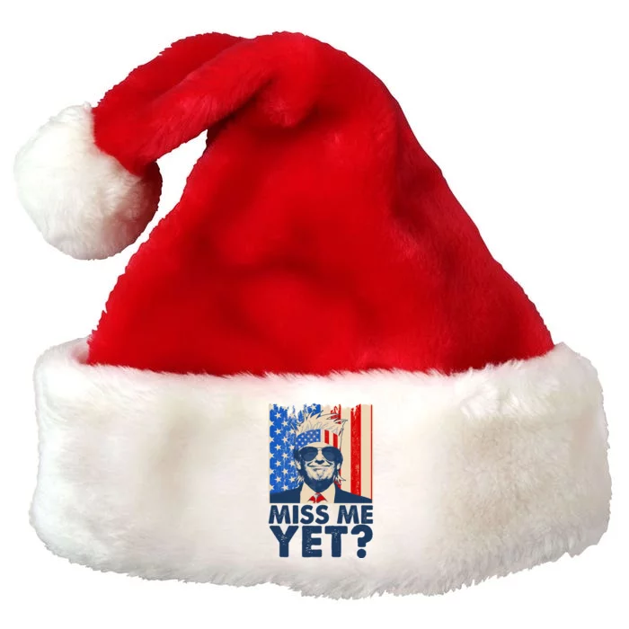 Pro Trump Miss Me Yet! Premium Christmas Santa Hat