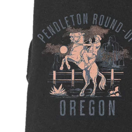 Pendleton Roundup Oregon Rodeo Cowboy And Horse Doggie 3-End Fleece Hoodie