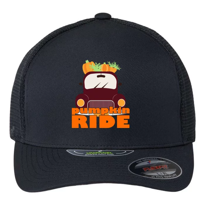 Pumpkin Ride October Fall Flexfit Unipanel Trucker Cap