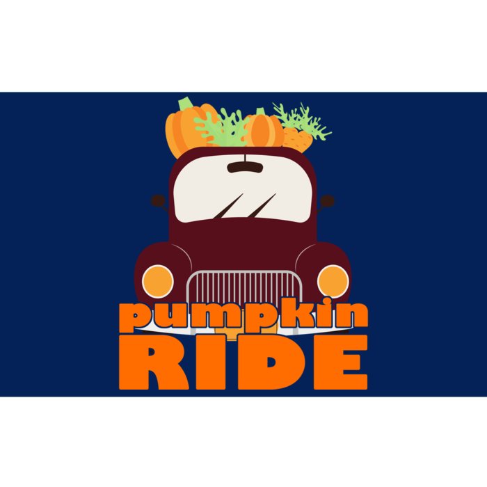 Pumpkin Ride October Fall Bumper Sticker