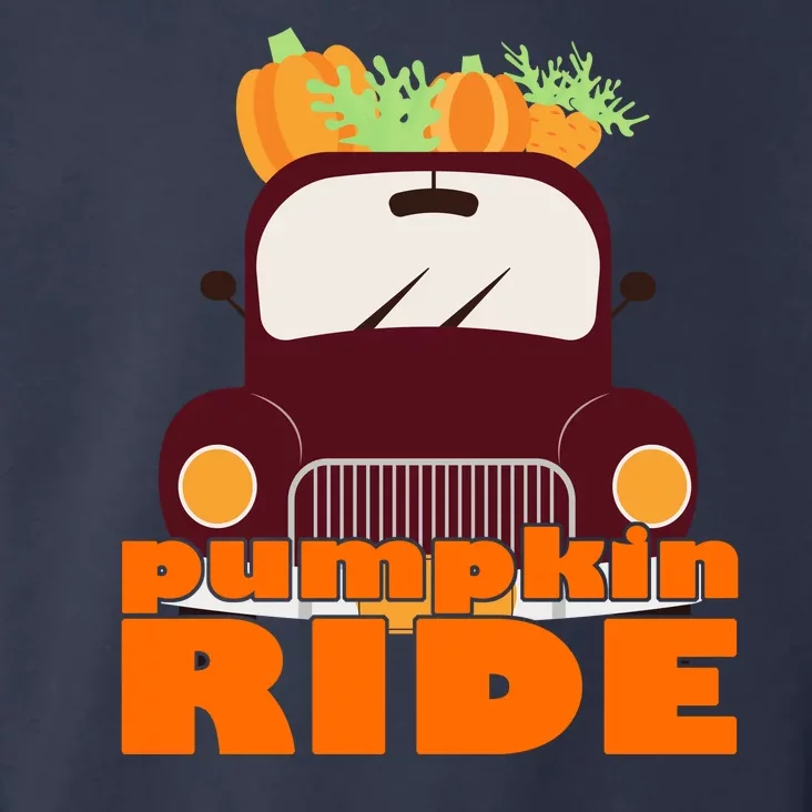 Pumpkin Ride October Fall Toddler Hoodie