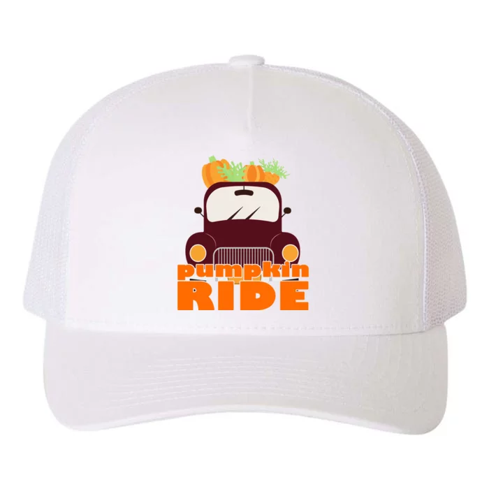 Pumpkin Ride October Fall Yupoong Adult 5-Panel Trucker Hat