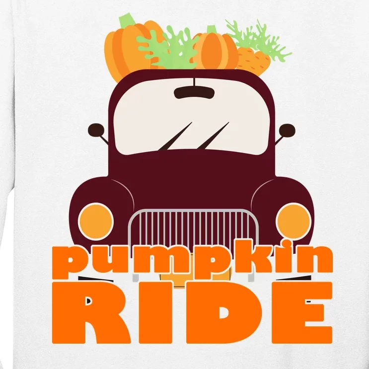 Pumpkin Ride October Fall Long Sleeve Shirt