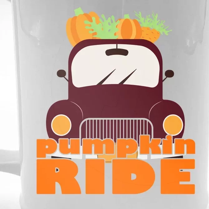 Pumpkin Ride October Fall Front & Back Beer Stein