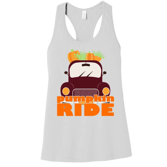 Pumpkin Ride October Fall Women's Racerback Tank