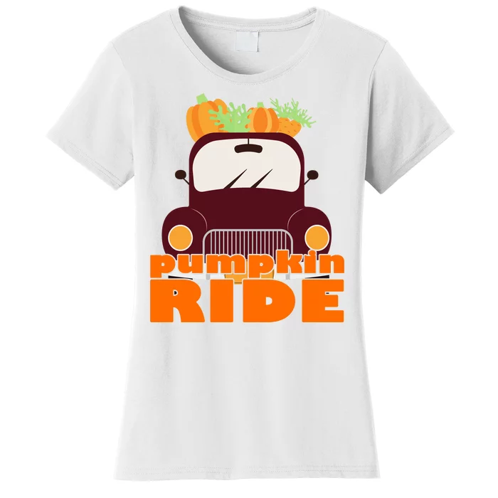 Pumpkin Ride October Fall Women's T-Shirt