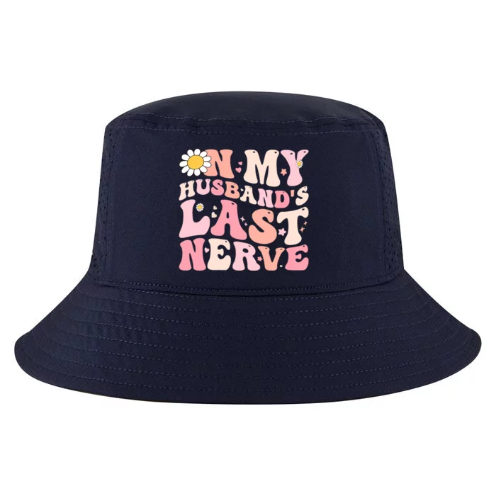 Pinky Retro On My Husbands Last Nerve Groovy Cool Comfort Performance Bucket Hat