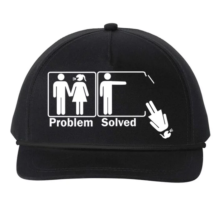 Problem Solved Snapback Five-Panel Rope Hat